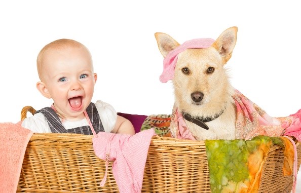 Baby and Dog